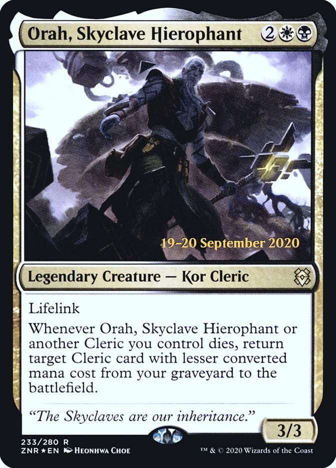 Orah, Skyclave Hierophant [Zendikar Rising Prerelease Promos] | Rock City Comics