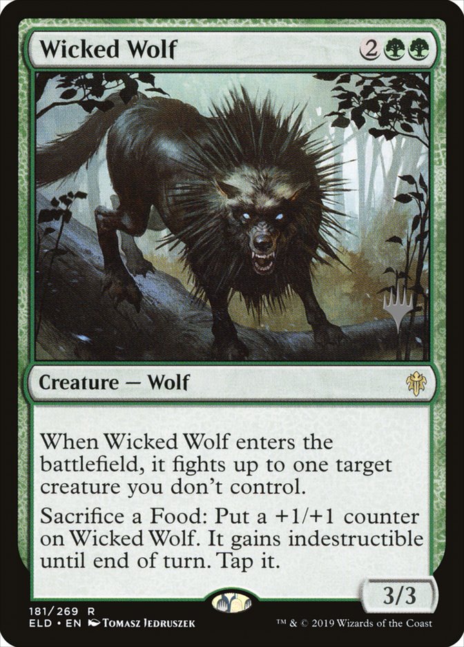 Wicked Wolf (Promo Pack) [Throne of Eldraine Promos] | Rock City Comics