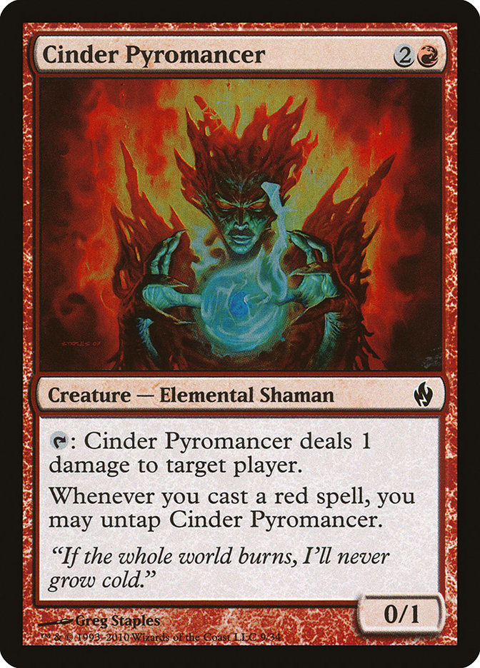 Cinder Pyromancer [Premium Deck Series: Fire and Lightning] | Rock City Comics