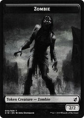 Zombie (010) // Zombie (011) Double-sided Token [Commander 2019 Tokens] | Rock City Comics