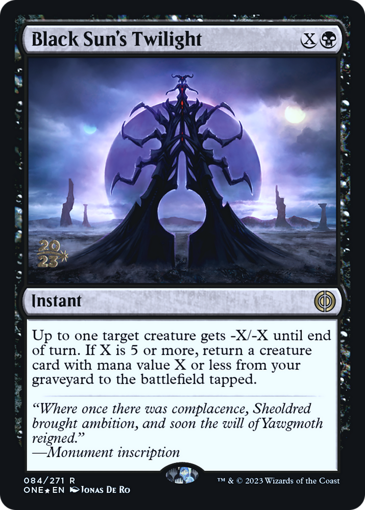 Black Sun's Twilight [Phyrexia: All Will Be One Prerelease Promos] | Rock City Comics