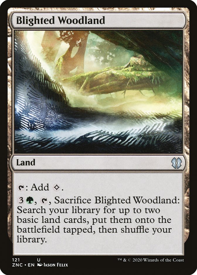 Blighted Woodland [Zendikar Rising Commander] | Rock City Comics