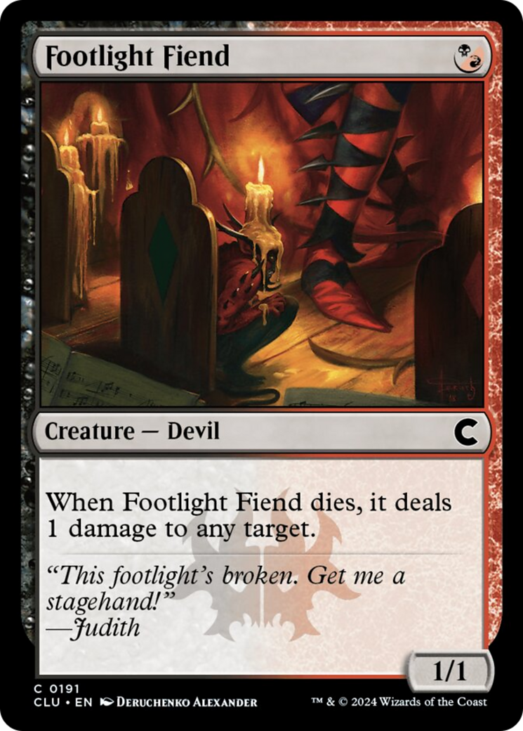 Footlight Fiend [Ravnica: Clue Edition] | Rock City Comics