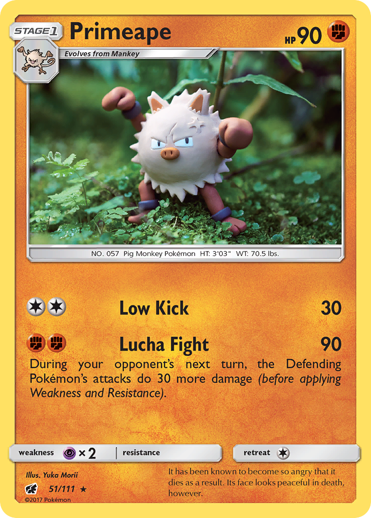 Primeape (51/111) [Sun & Moon: Crimson Invasion] | Rock City Comics