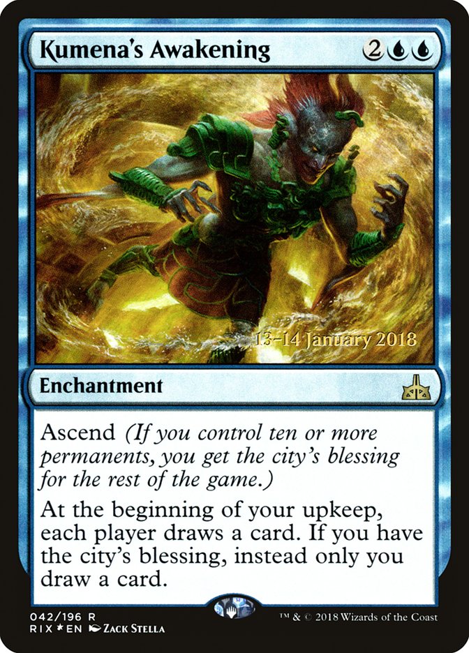 Kumena's Awakening [Rivals of Ixalan Prerelease Promos] | Rock City Comics