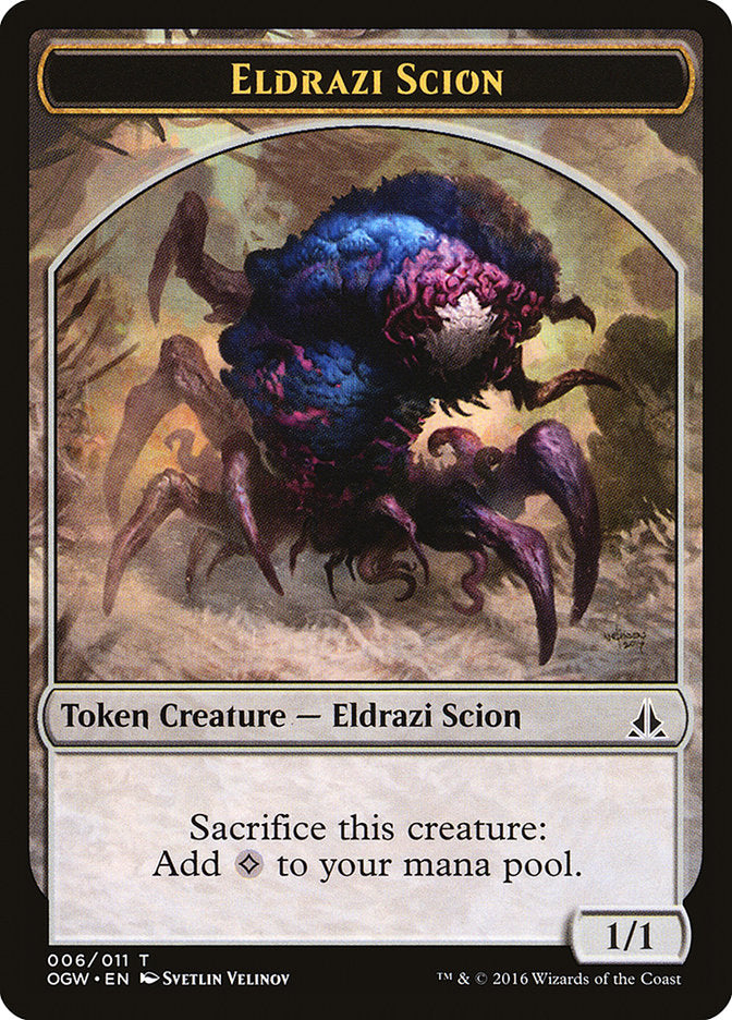 Eldrazi Scion (006/011) [Oath of the Gatewatch Tokens] | Rock City Comics