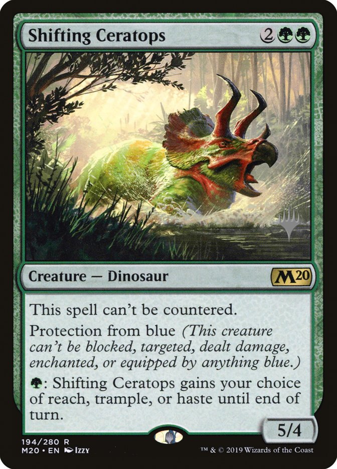 Shifting Ceratops (Promo Pack) [Core Set 2020 Promos] | Rock City Comics