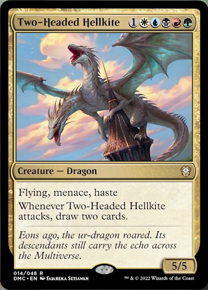 Two-Headed Hellkite [Dominaria United Commander] | Rock City Comics