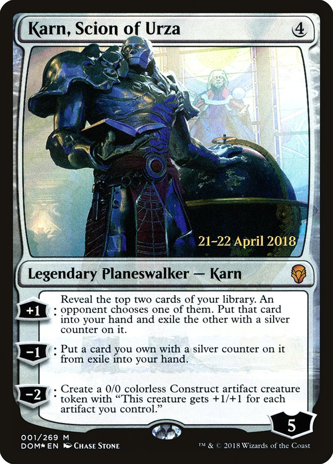 Karn, Scion of Urza  [Dominaria Prerelease Promos] | Rock City Comics