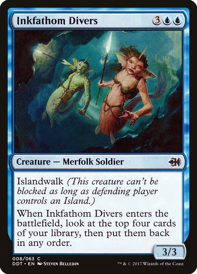 Inkfathom Divers [Duel Decks: Merfolk vs. Goblins] | Rock City Comics