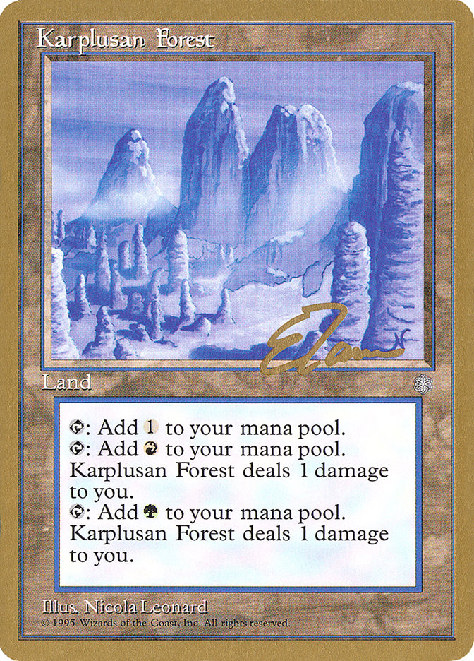 Karplusan Forest (Eric Tam) [Pro Tour Collector Set] | Rock City Comics