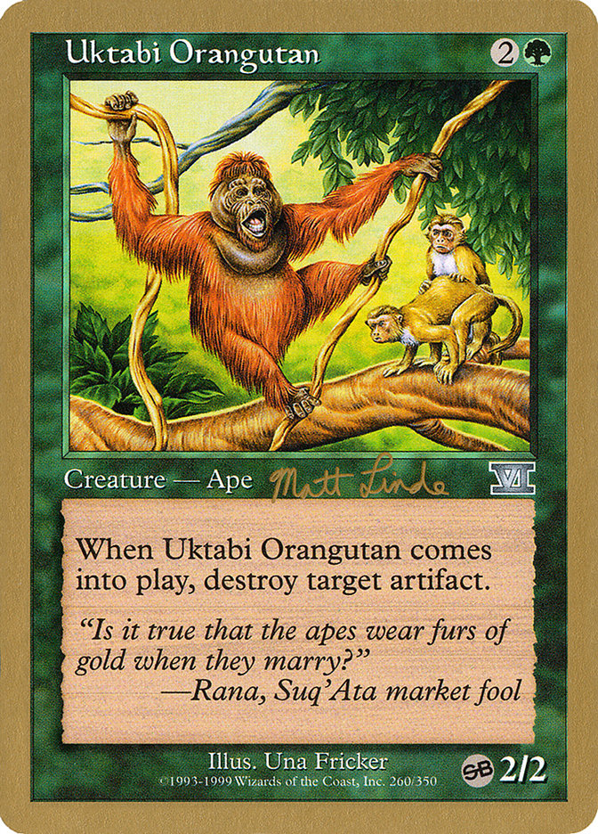 Uktabi Orangutan (Matt Linde) (SB) [World Championship Decks 1999] | Rock City Comics