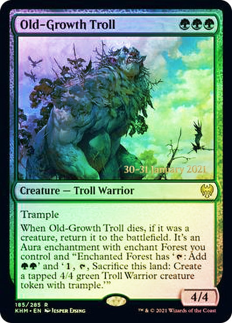 Old-Growth Troll [Kaldheim Prerelease Promos] | Rock City Comics