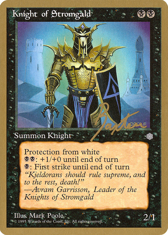 Knight of Stromgald (George Baxter) [Pro Tour Collector Set] | Rock City Comics