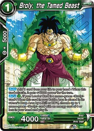 Broly, the Tamed Beast (EB1-31) [Battle Evolution Booster] | Rock City Comics