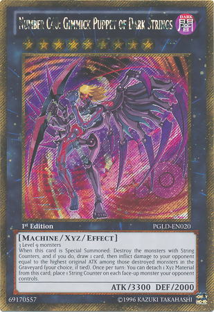 Number C40: Gimmick Puppet of Dark Strings [PGLD-EN020] Gold Secret Rare | Rock City Comics