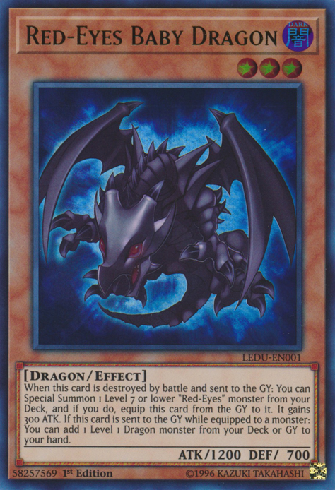 Red-Eyes Baby Dragon [LEDU-EN001] Ultra Rare | Rock City Comics