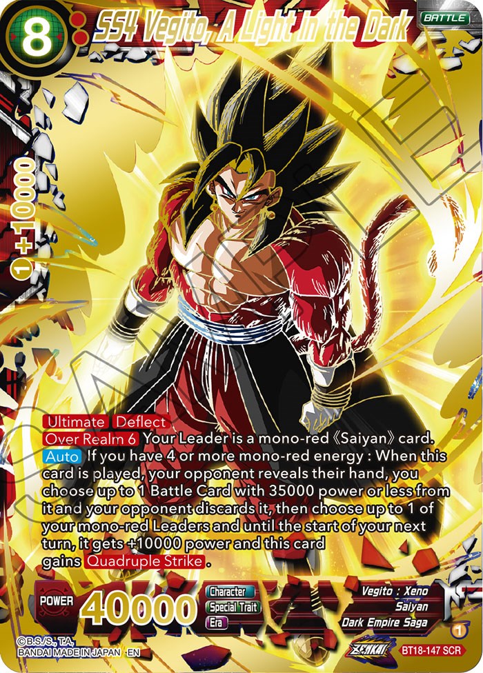 SS4 Vegito, A Light in the Dark (BT18-147) [Dawn of the Z-Legends] | Rock City Comics