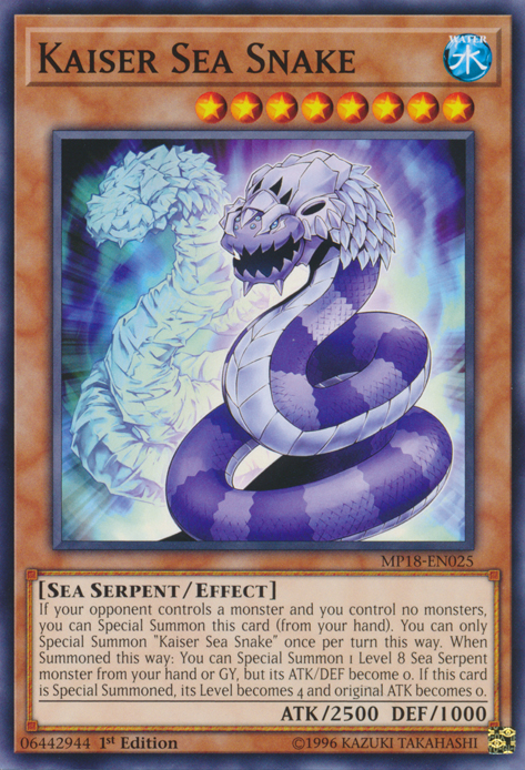 Kaiser Sea Snake [MP18-EN025] Common | Rock City Comics