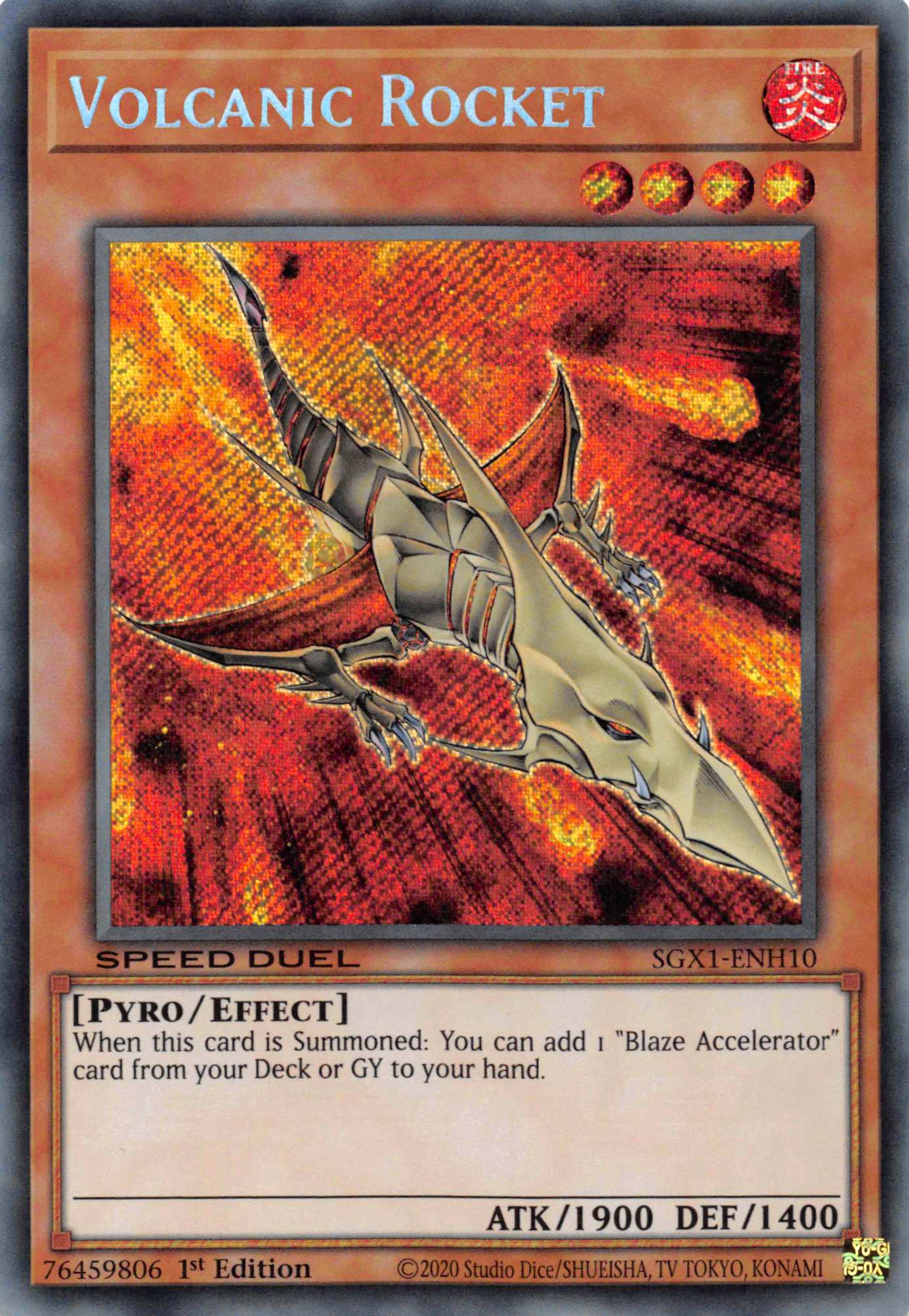 Volcanic Rocket [SGX1-ENH10] Secret Rare | Rock City Comics