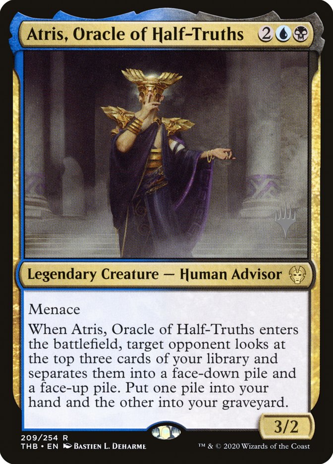 Atris, Oracle of Half-Truths (Promo Pack) [Theros Beyond Death Promos] | Rock City Comics