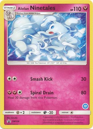 Alolan Ninetales (SM128) (Deck Exclusive #17) [Sun & Moon: Trainer Kit - Alolan Ninetales] | Rock City Comics