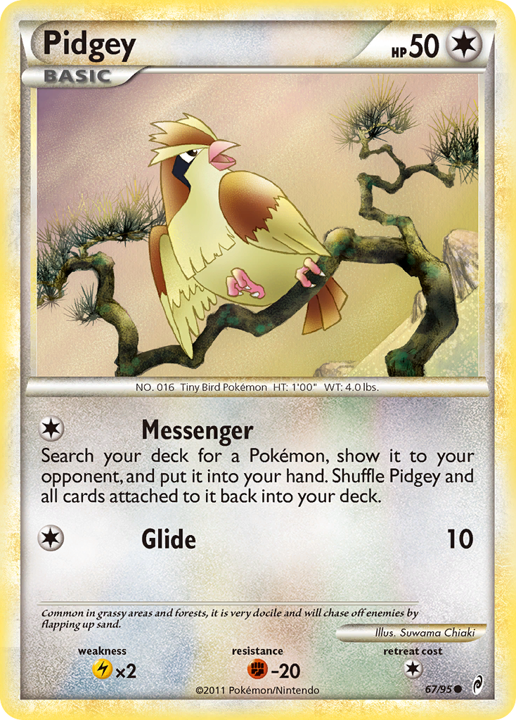 Pidgey (67/95) [HeartGold & SoulSilver: Call of Legends] | Rock City Comics