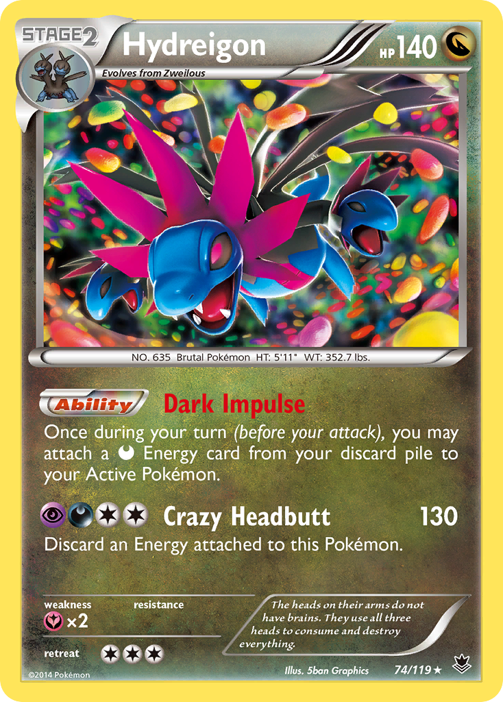 Hydreigon (74/119) [XY: Phantom Forces] | Rock City Comics