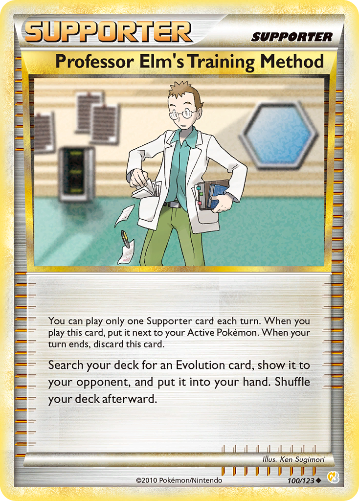 Professor Elm's Training Method (100/123) [HeartGold & SoulSilver: Base Set] | Rock City Comics