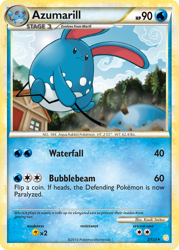 Azumarill (2/123) [HeartGold & SoulSilver: Base Set] | Rock City Comics