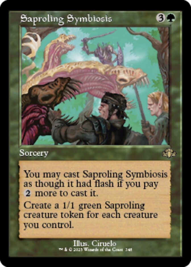 Saproling Symbiosis (Retro) [Dominaria Remastered] | Rock City Comics