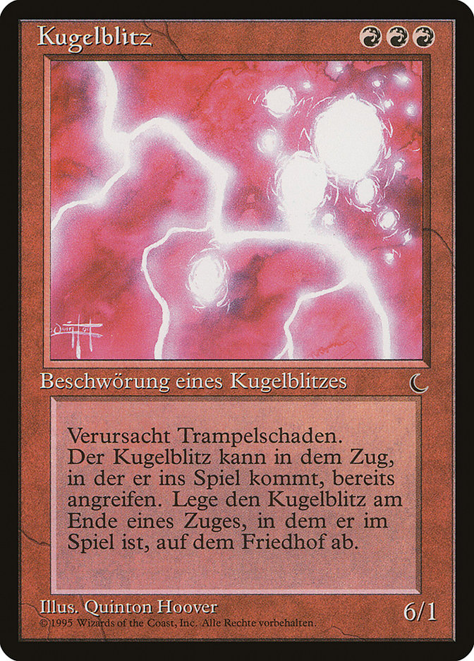 Ball Lightning (German) - "Kugelblitz" [Renaissance] | Rock City Comics