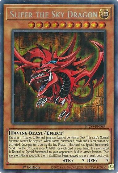 Slifer the Sky Dragon [KICO-EN063] Secret Pharaoh’s Rare | Rock City Comics