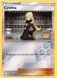 Cynthia (119/156) (Staff Regional Championship Promo) [Sun & Moon: Ultra Prism] | Rock City Comics