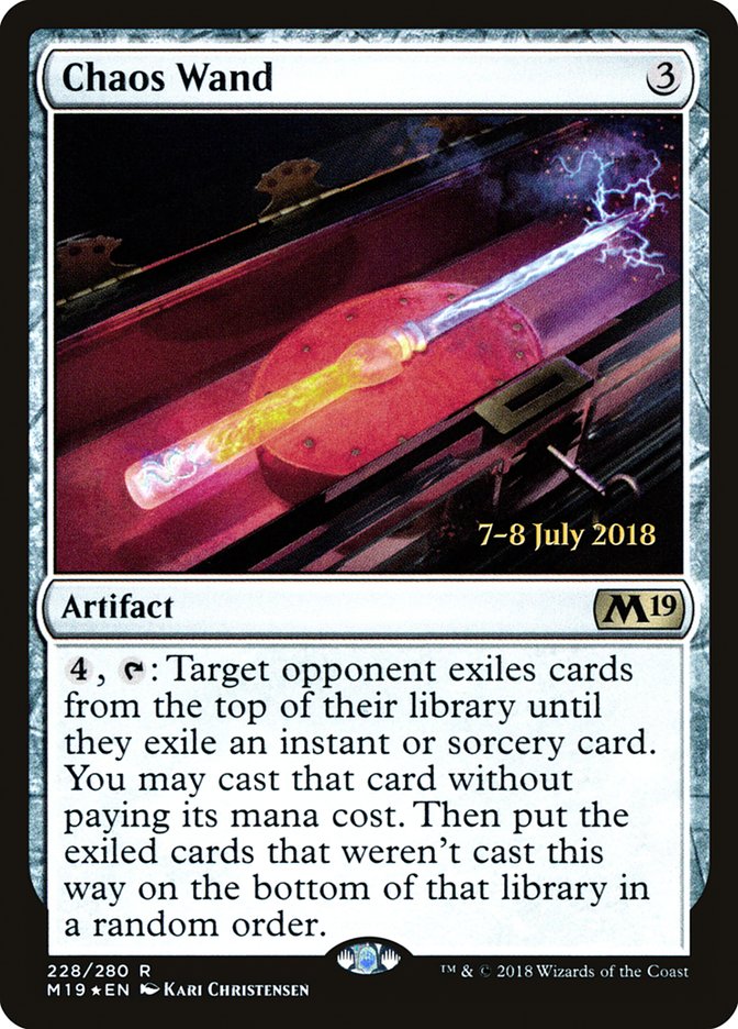 Chaos Wand  [Core Set 2019 Prerelease Promos] | Rock City Comics