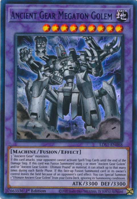 Ancient Gear Megaton Golem (Purple) [LDS1-EN088] Ultra Rare | Rock City Comics