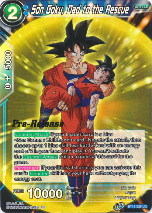 Son Goku, Dad to the Rescue (BT13-035) [Supreme Rivalry Prerelease Promos] | Rock City Comics