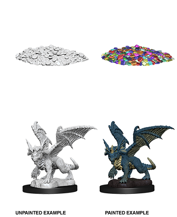 Dungeons & Dragons Nolzur’s Marvelous Miniatures: Blue Dragon Wyrmling | Rock City Comics