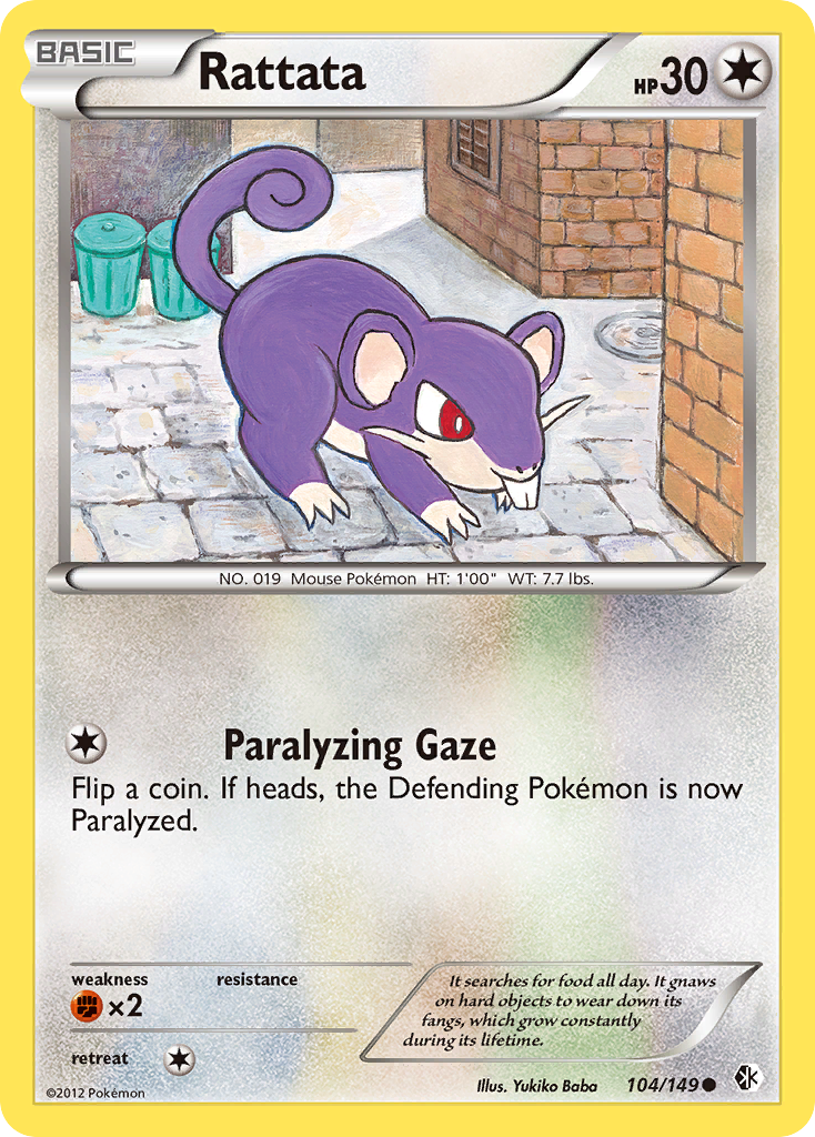 Rattata (104/149) [Black & White: Boundaries Crossed] | Rock City Comics