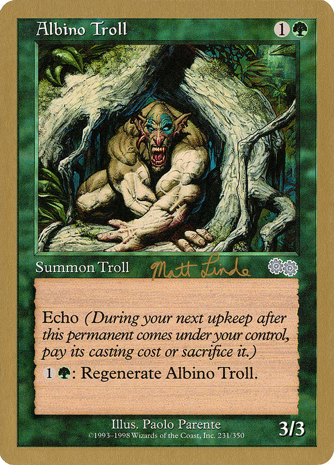 Albino Troll (Matt Linde) [World Championship Decks 1999] | Rock City Comics