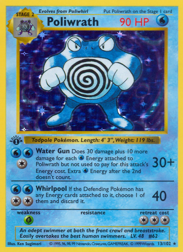 Poliwrath (13/102) (Shadowless) [Base Set 1st Edition] | Rock City Comics