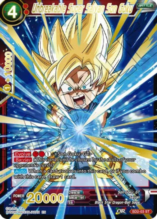 Unbreakable Super Saiyan Son Goku (Gold Stamped) (SD2-03) [Mythic Booster] | Rock City Comics