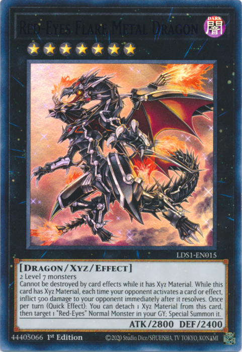 Red-Eyes Flare Metal Dragon (Purple) [LDS1-EN015] Ultra Rare | Rock City Comics