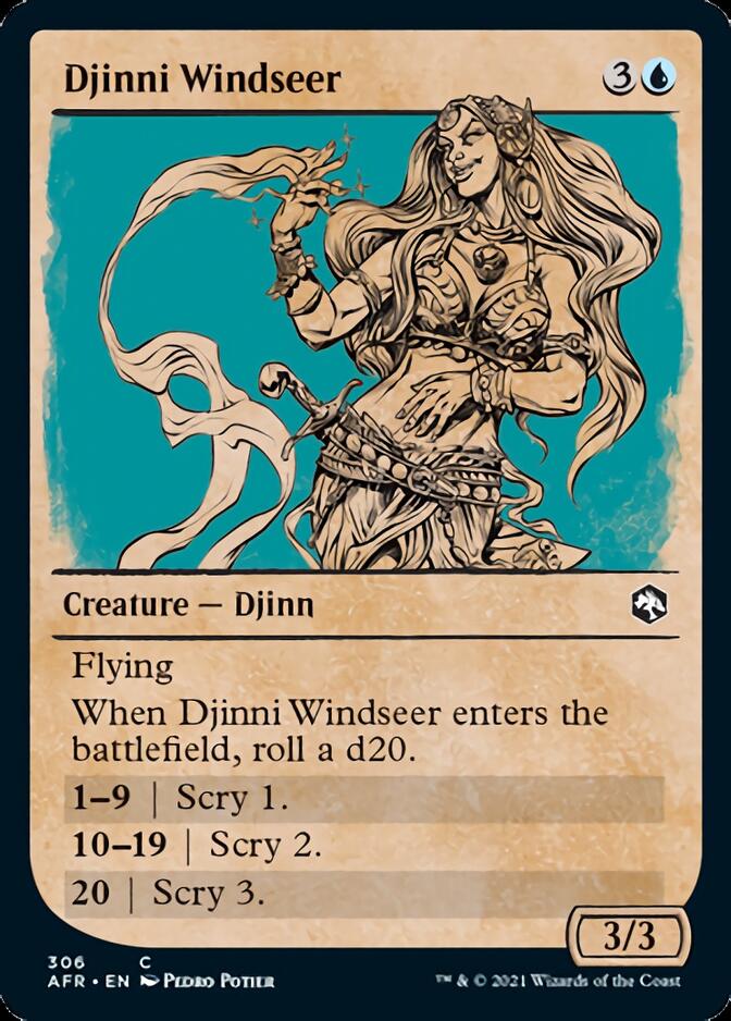 Djinni Windseer (Showcase) [Dungeons & Dragons: Adventures in the Forgotten Realms] | Rock City Comics