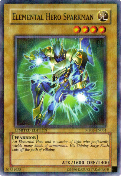 Elemental Hero Sparkman [MF03-EN004] Parallel Rare | Rock City Comics