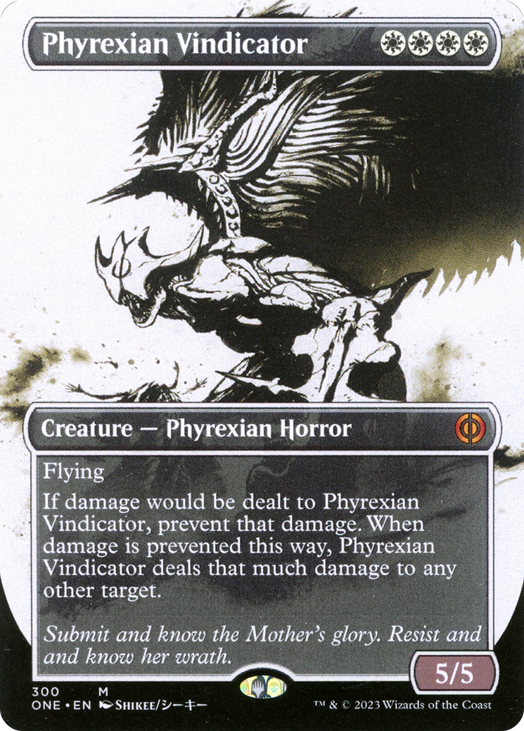 Phyrexian Vindicator (Borderless Ichor) [Phyrexia: All Will Be One] | Rock City Comics