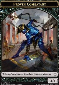 Proven Combatant // Cat Double-sided Token [Hour of Devastation Tokens] | Rock City Comics