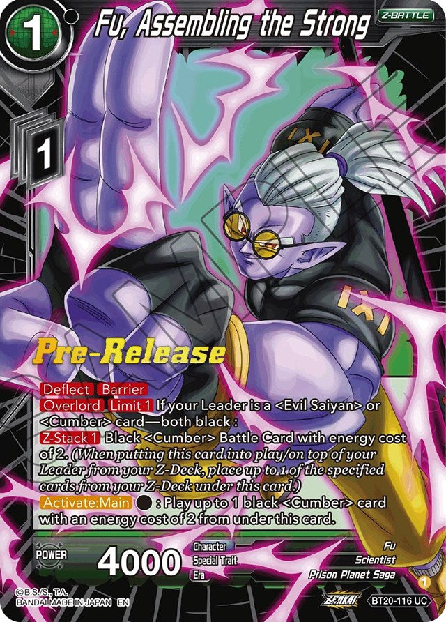 Fu, Assembling the Strong (BT20-116) [Power Absorbed Prerelease Promos] | Rock City Comics