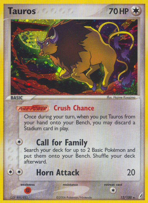 Tauros (12/100) [EX: Crystal Guardians] | Rock City Comics