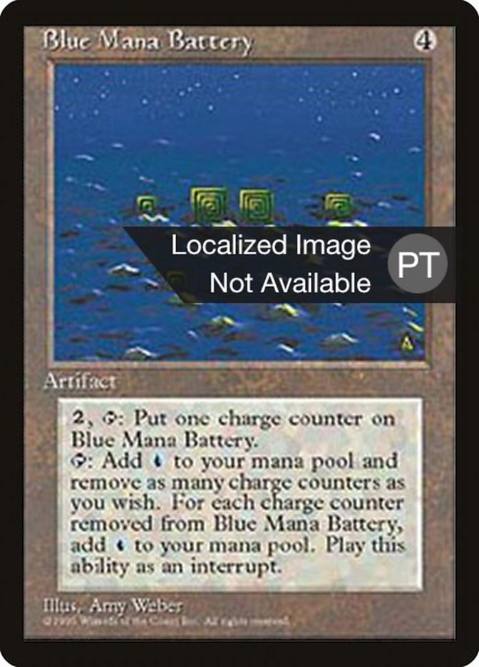 Blue Mana Battery [Fourth Edition (Foreign Black Border)] | Rock City Comics